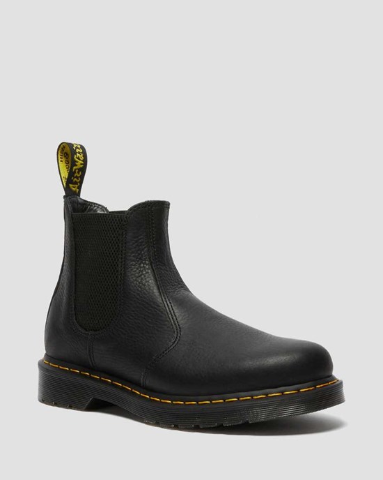 Dámské Chelsea Boty Dr Martens 2976 Ambassador Læder Černé | TYDWU-8951