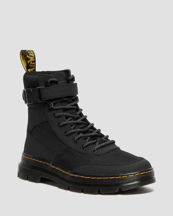 Dámské Kotníkové Boty Dr Martens Combs Tech Extra Tough Poly Černé | GSEKC-9035