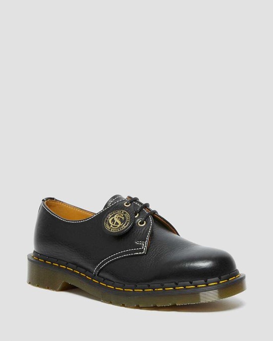 Dámské Oxfordky Dr Martens 1461 Made in England Classic Læder Černé | NFSVI-7963