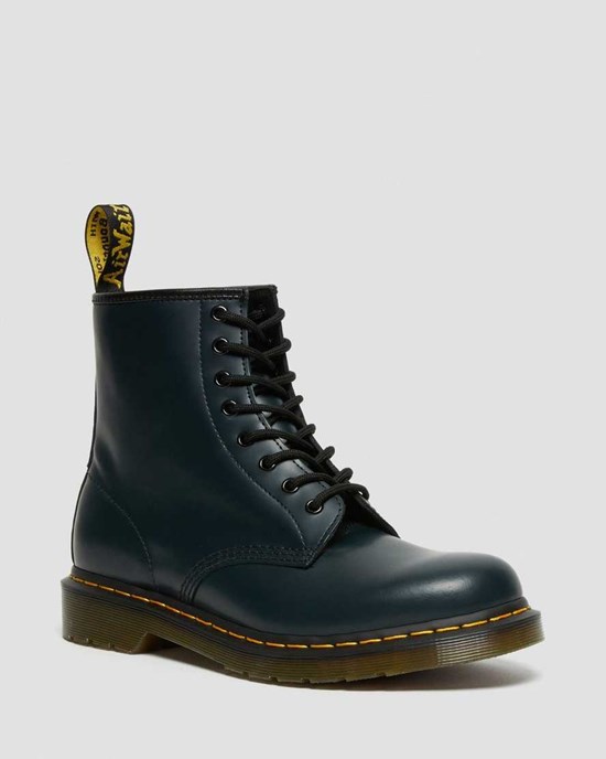 Dámské Šněrovací Boty Dr Martens 1460 Smooth Læder Tmavě Blankyt | MZKJA-5680