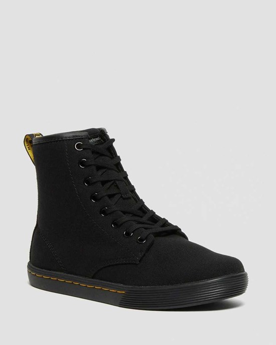 Dámské Šněrovací Boty Dr Martens Sheridan Platene Černé | LQRMB-7305