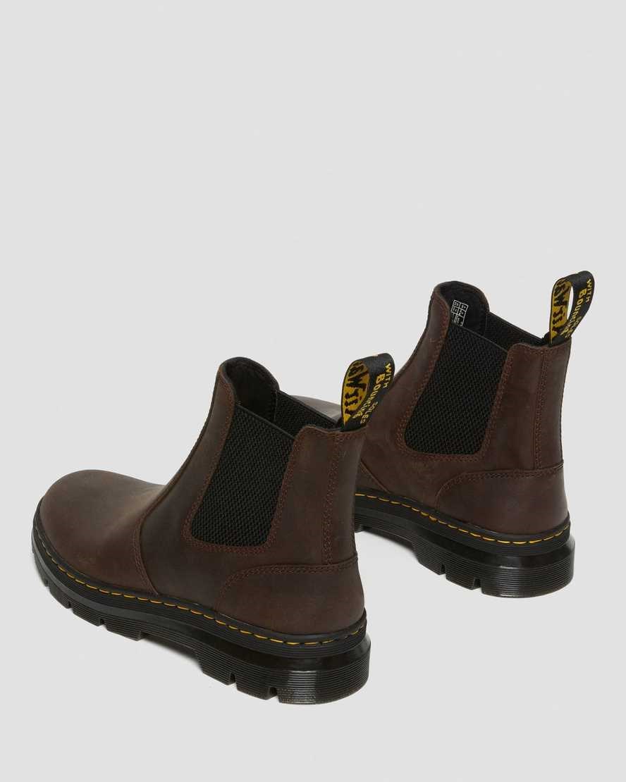 Dámské Boty Casual Dr Martens Embury Crazy Horse Læder Hnědé | IFVUA-9642