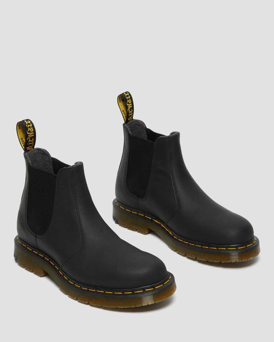 Dámské Chelsea Boty Dr Martens 2976 DM's Wintergrip Černé | EXULY-0539