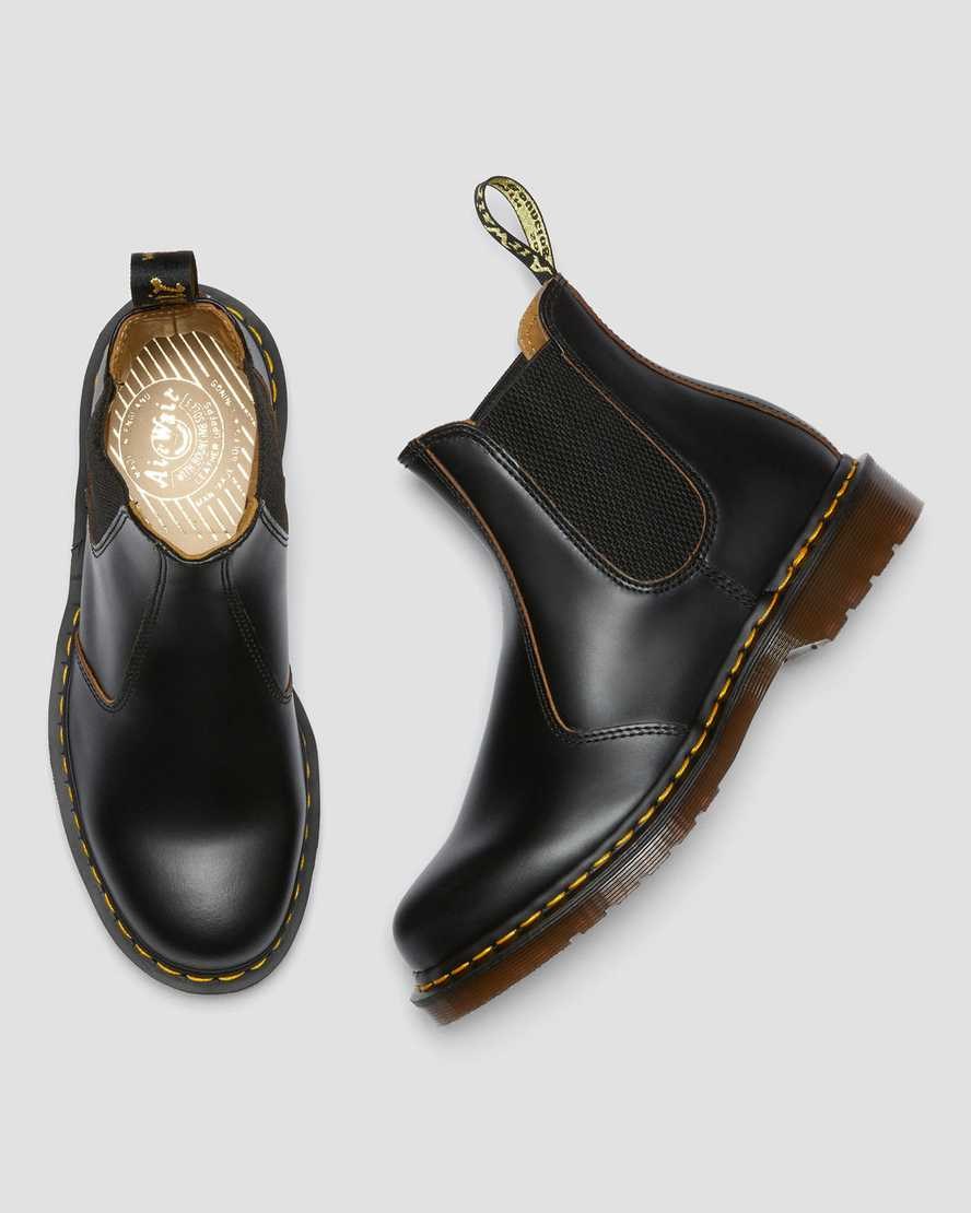 Dámské Chelsea Boty Dr Martens 2976 Vintage Made In England Černé | SRVYH-1592