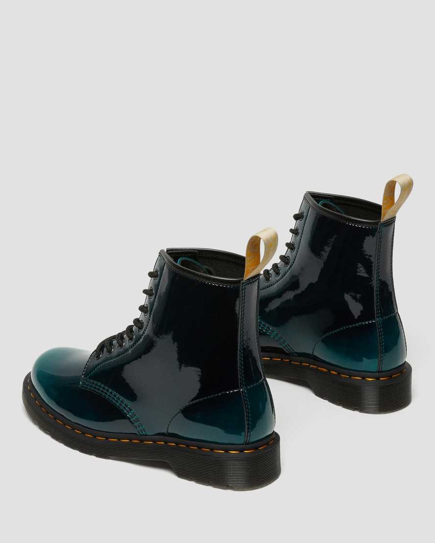 Dámské Šněrovací Boty Dr Martens Vegan 1460 Gloss Černé | OCXQZ-7965