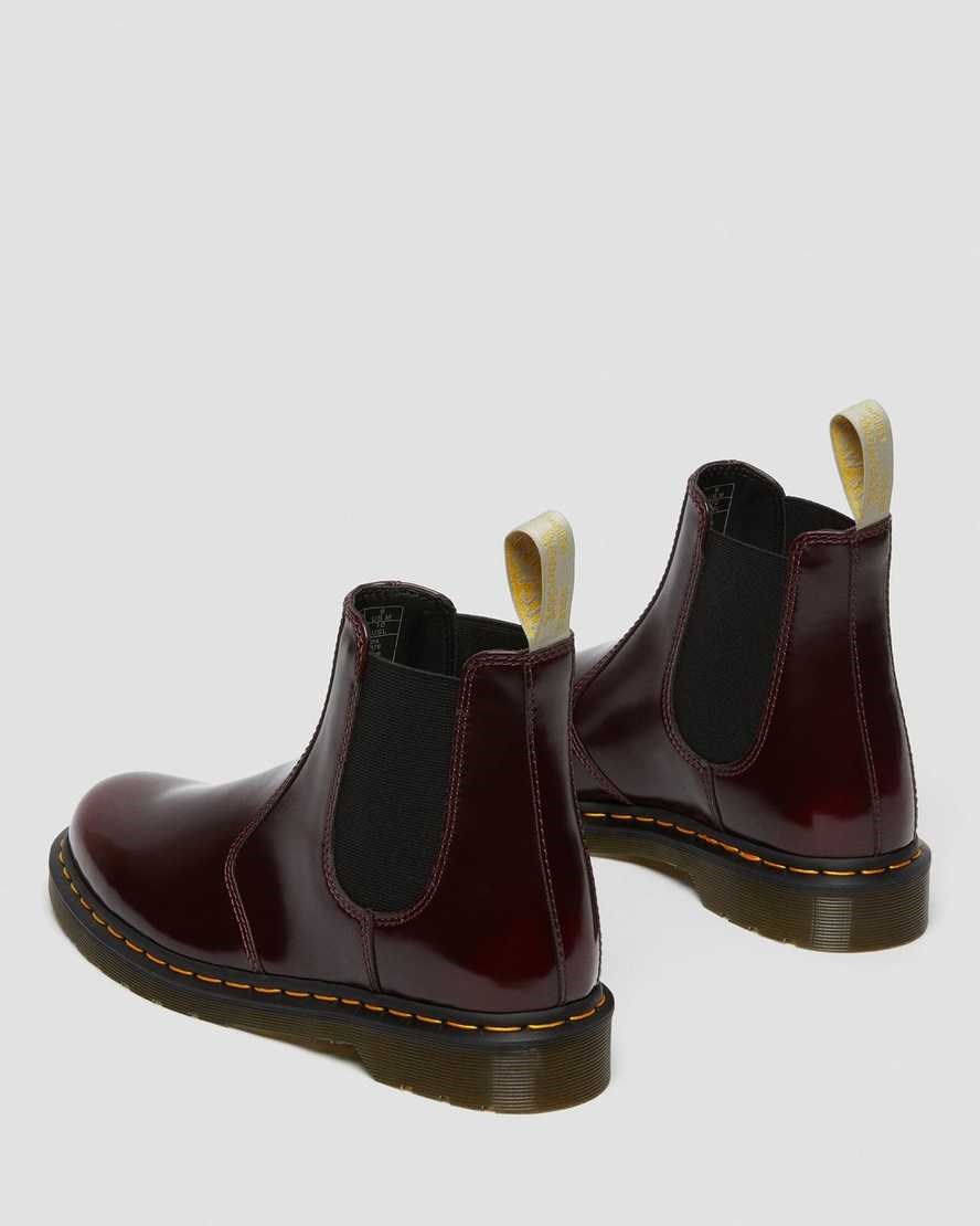 Pánské Kotníkové Boty Dr Martens Vegan 2976 Červené | PUVNZ-4820