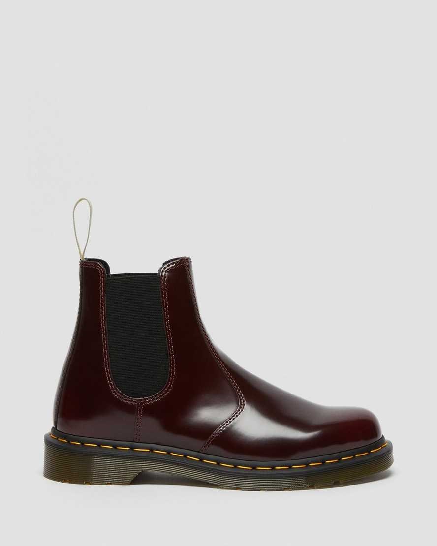 Pánské Kotníkové Boty Dr Martens Vegan 2976 Červené | PUVNZ-4820